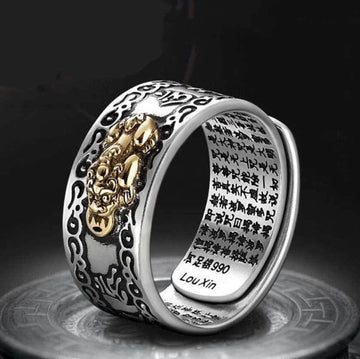 Feng Shui Pixiu Mantra Ring