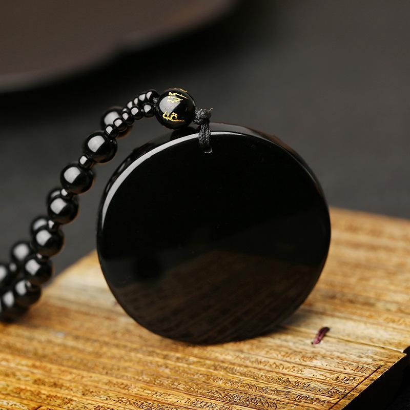 Obsidian Lord Ganesha Pendant