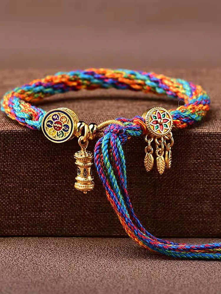 Tibetan Mantra Dreamcatcher Bracelet -Protection & Positive Energy
