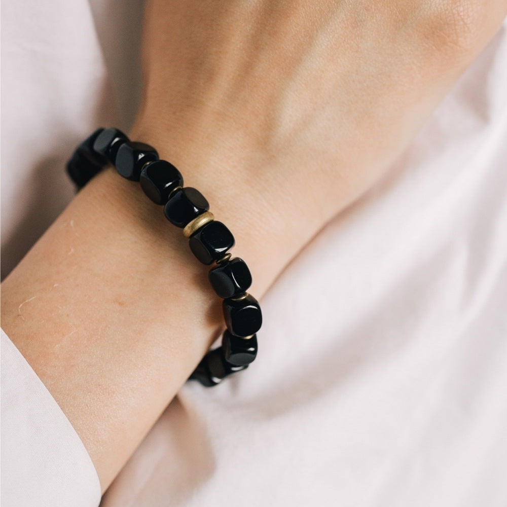 Grounding Obsidian Copper Healing Bracelet