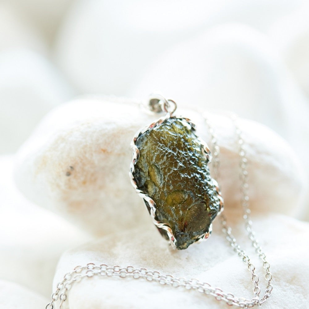Authentic Moldavite Pendant