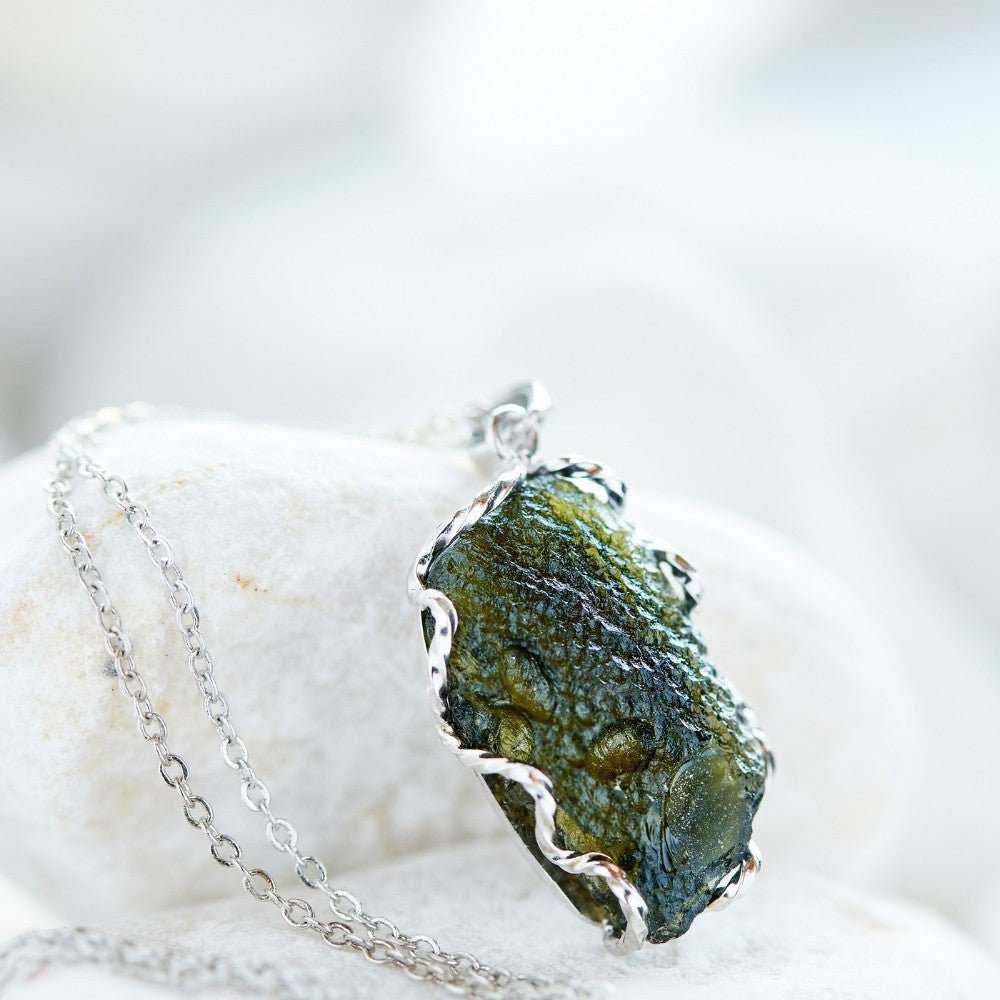 Authentic Moldavite Pendant